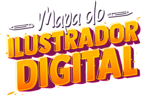 Logo do Mapa do Ilustrador Digital, curso online.